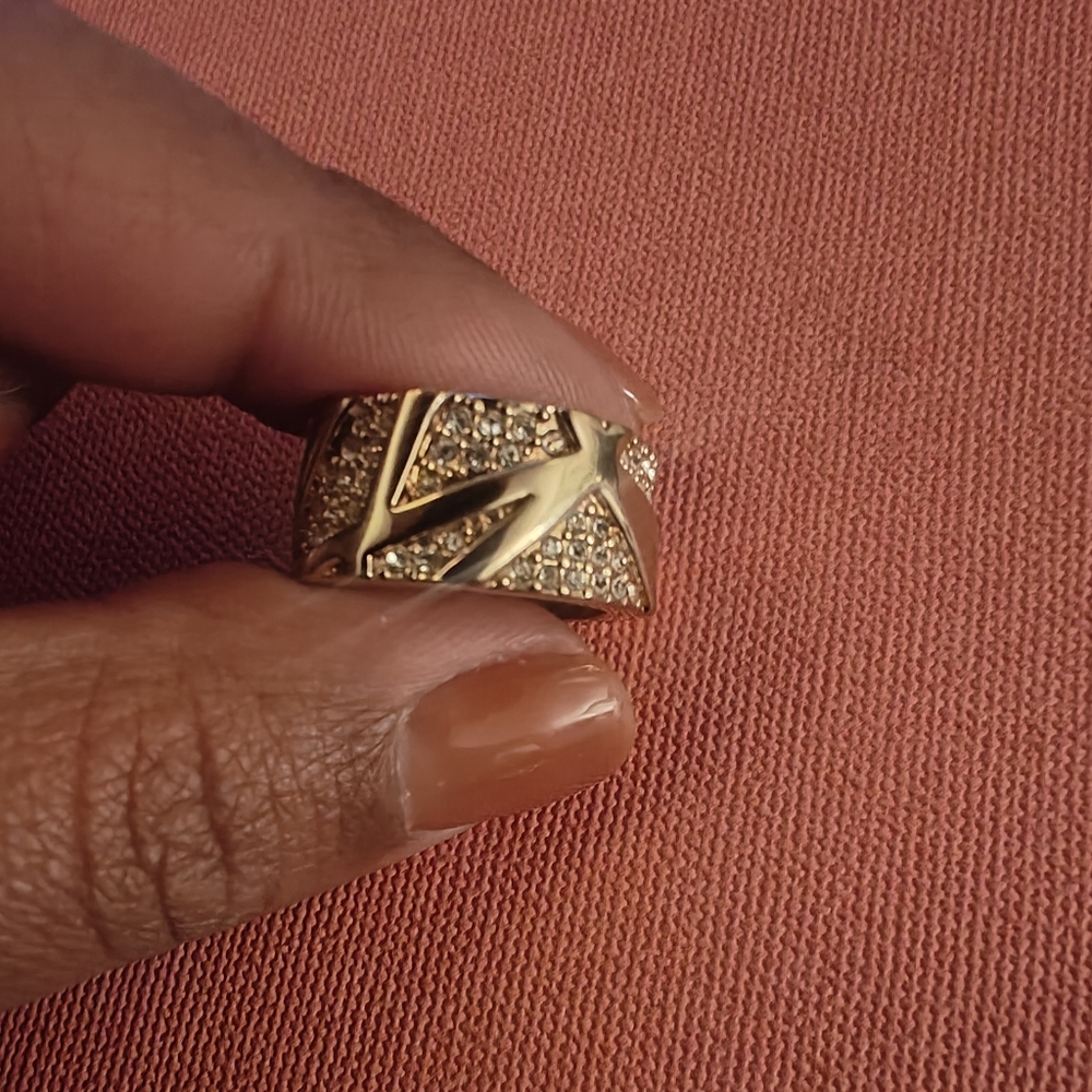 Swarovski Emblema Gold Tone Ring‎